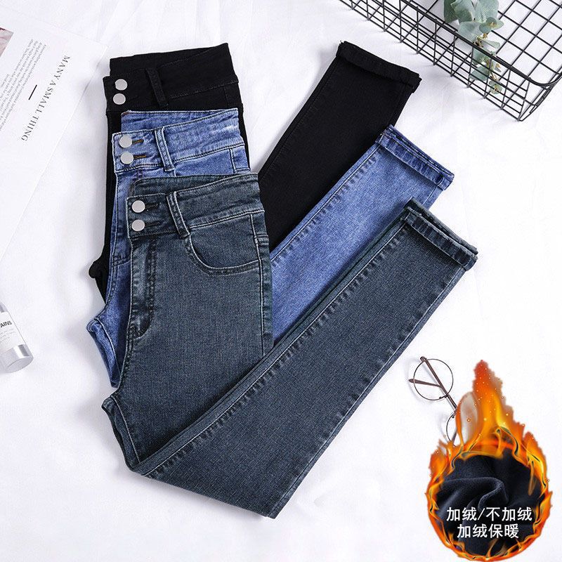 Petite Women's High-Waisted Vintage Skinny Jeans 2025 New Style, Flattering and Slimming, Versatile Pencil Pants That Hide Imperfections