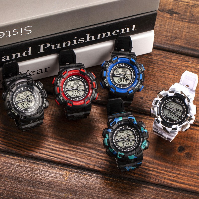 Electronic Watch Calendar Alarm Clock Nightlight Stopwatch Men's Student Watch