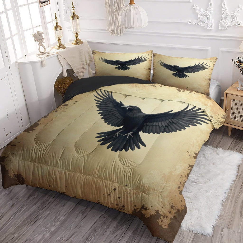 TEMU / JIT nuevo producto transfronterizo Eagle HD impresión digital 180gms colcha colcha almohada set suministro directo de fabricantes