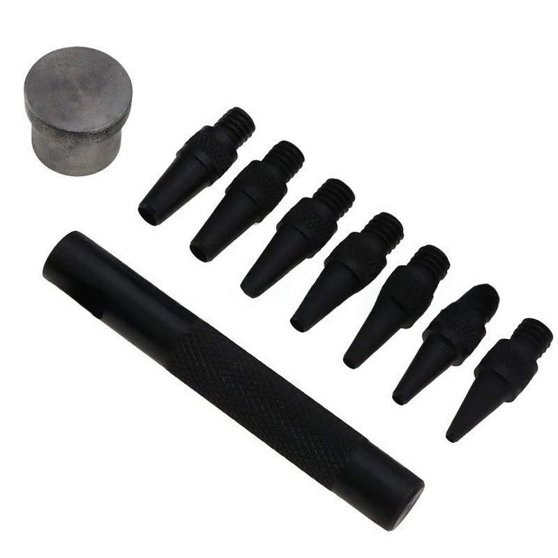 DIY cuero hecho a mano tallado forma herramienta aceite pluma sello cuchillo de corte punzonado