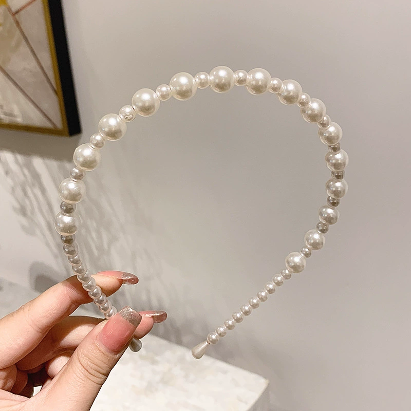 Универсальная повязка на голову, элегантная жемчужная hair accessory, легкая коллекция 2025