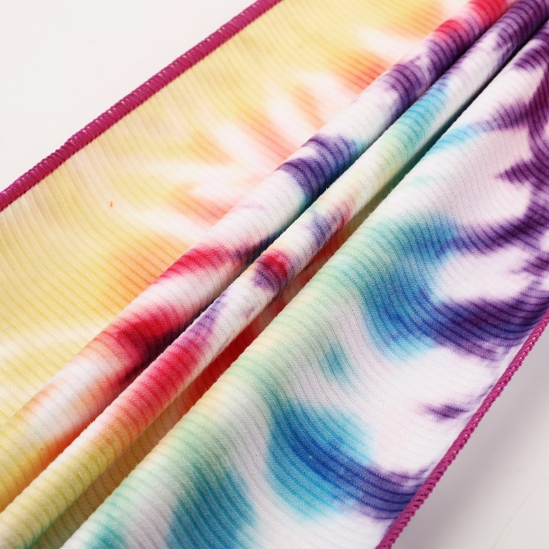 Toalla de playa a rayas con estampado digital de terciopelo de doble cara, toalla de microfibra de secado rápido para nadar, patrón de tamaño