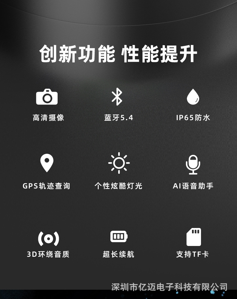 K19 Cross-Border Motorcycle Helmet Bluetooth Headset Driving Recorder Hd Camera Fm Radio Gps Track Query