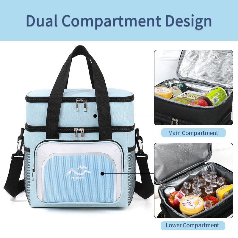 Bolsa de almuerzo transfronterizo, bolsa de hielo portátil, bolsa de picnic al aire libre, bolsa de bento de bolsillo para llevar al trabajo, bolsa de leche fresca