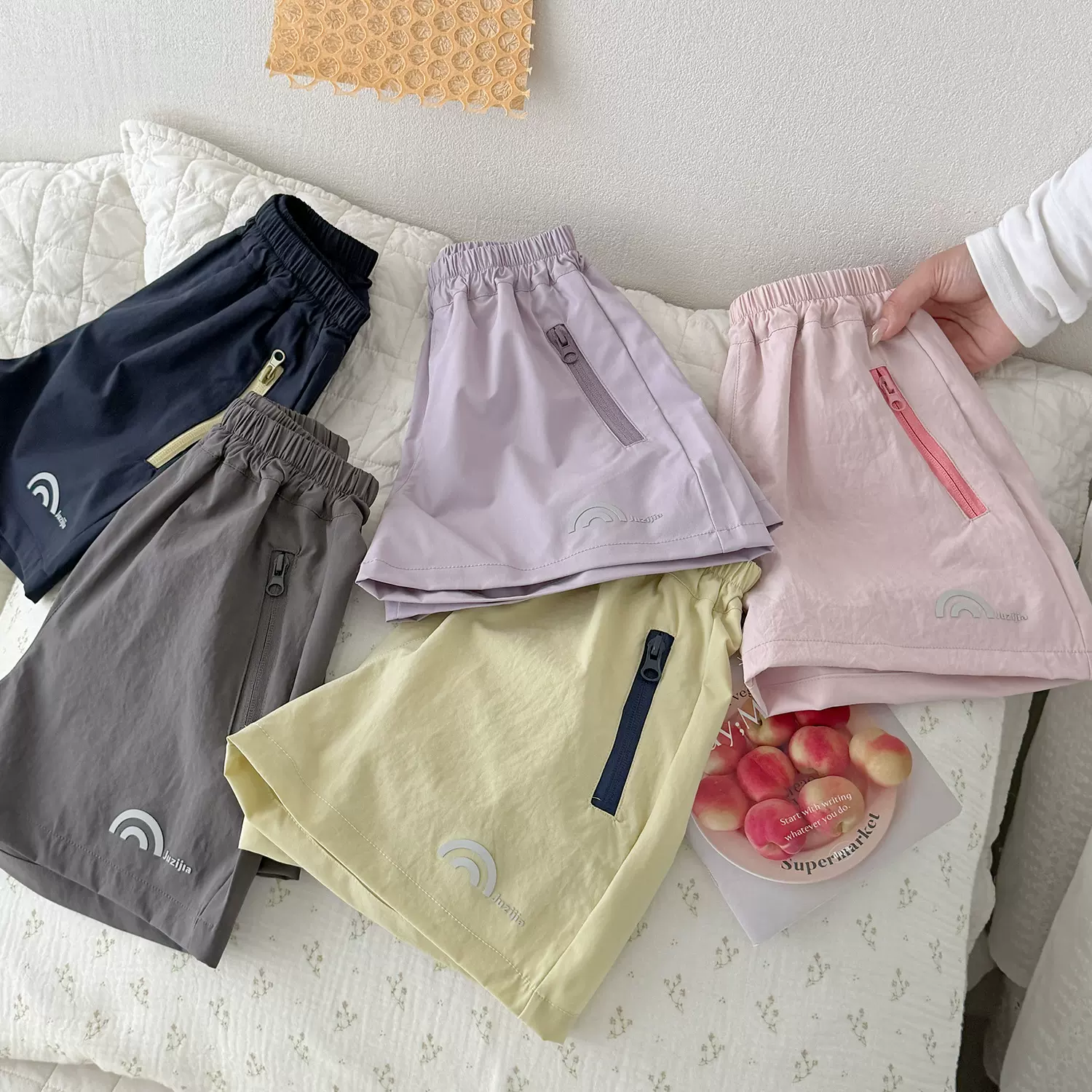 谢金毛童装女童短裤夏季外穿2026新款运动裤薄款休闲裤速干裤子潮