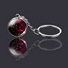 Keychain, glossy starry sky, double-sided accessory, pendant, Birthday gift