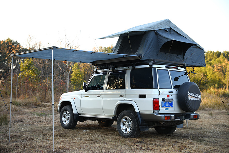 Guangsen Customized Roof Tent Manufacturer Direct-Operated Cross-Border Large Space Quick-Open Waterproof Awning Car Side Tent