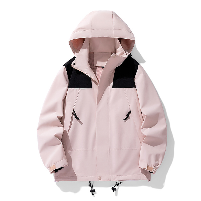 突撃服男高級感百合戸外防水防風防風防水接合ファッションカップルの突撃服