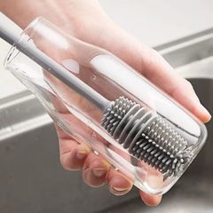Long-handled gap hard bristle bottle brush cup cleaning magic tool no dead corner cleaning brush for cups water cups thermos brush