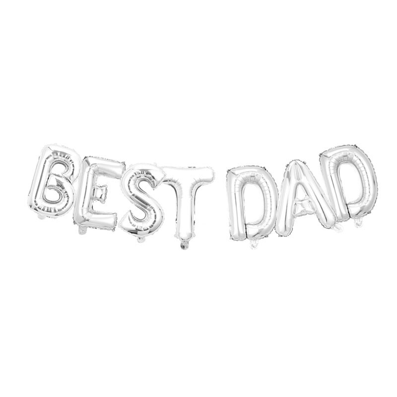 Día del padre transfronterizo feliz tema fiesta decoración decoración barba taladro eléctrico trofeo Día del padre película de aluminio globo al por mayor image 12