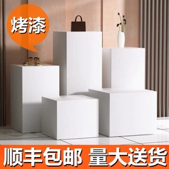 塗装ブーススタンドスタンド展示台中島モデルベース白色方形立柱展示会製品陳列展示