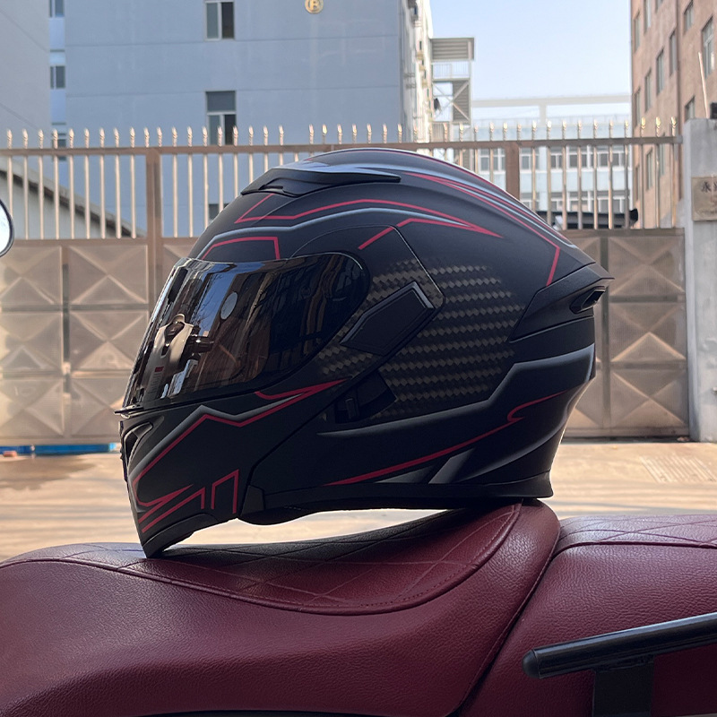 JIEKAI 3C certificado casco de motocicleta para hombres y mujeres casco completo de motocicleta casco de exposición Bluetooth casco de coche eléctrico