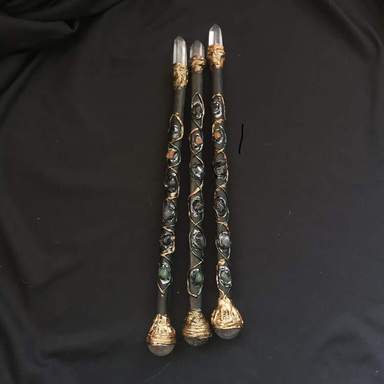 FHSJP WITCH魔法棒magic stick双头粉水晶新款式仪式道具Mag 图 3