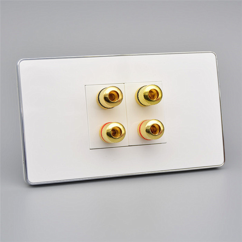 120型四头音响面板接线柱环绕音响喇叭接口功放二位音频转接音箱