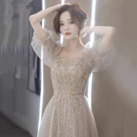 毕业晚礼服18岁成人礼女孩高中生生日宴会气质高端轻奢小众主持人