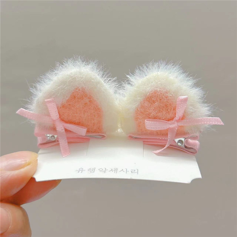 Lady Animal Plush Hair Clip display picture 2