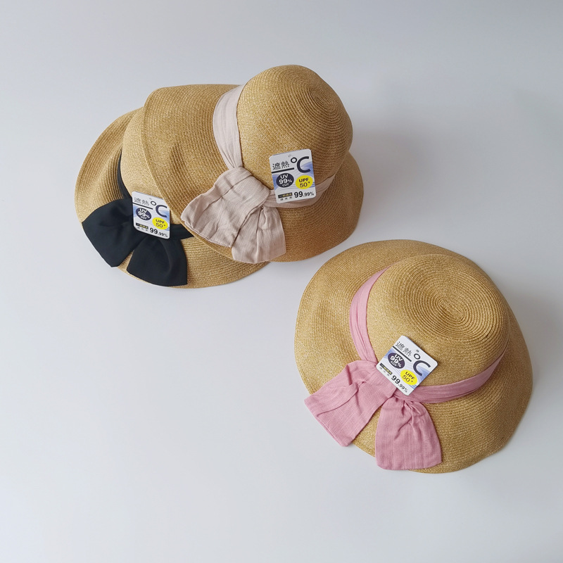 Simple Bow Children's Fisherman Hats display picture 3