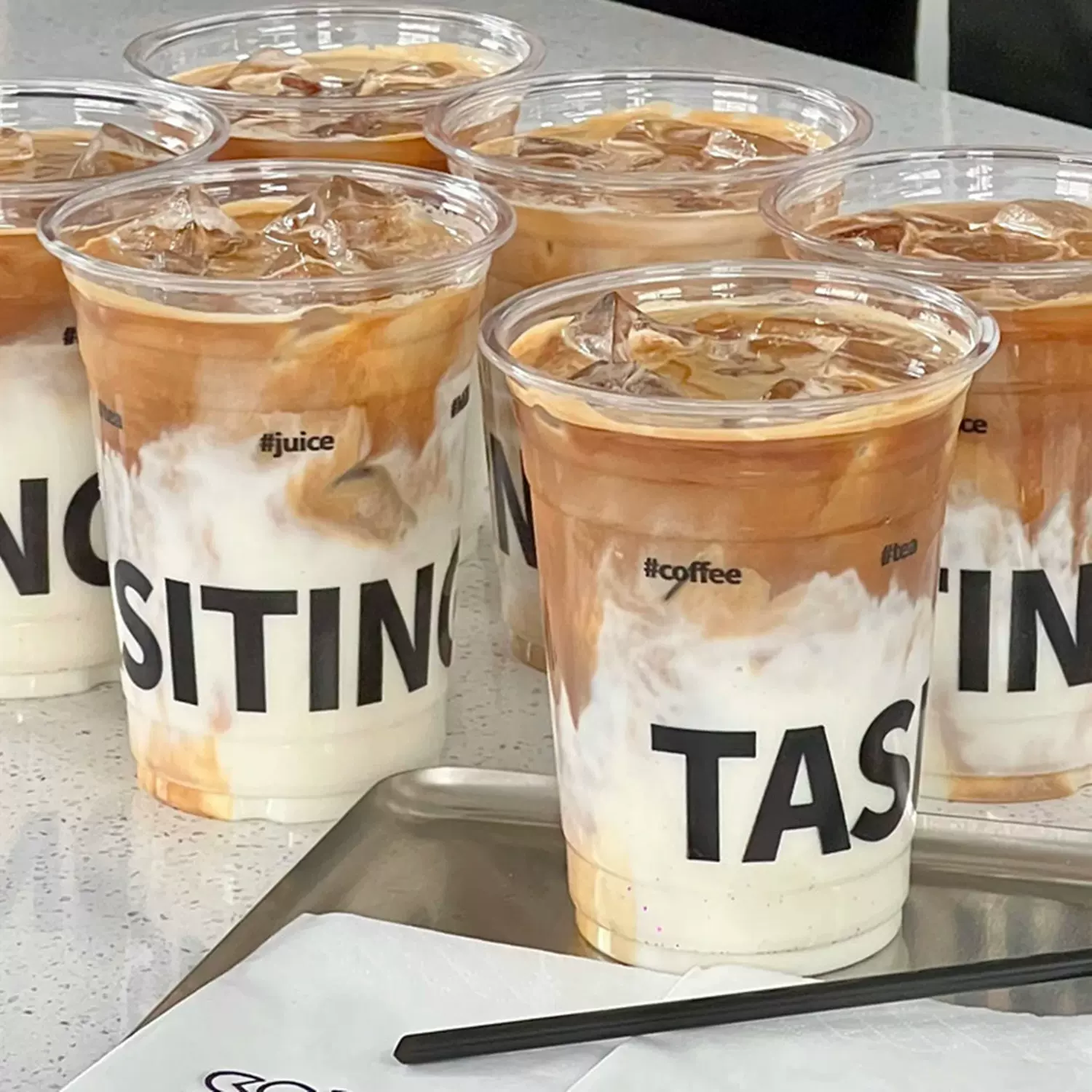 奶茶杯一次性咖啡杯带盖带LOGO加厚PET冷饮冰美式杯拿铁杯子