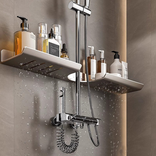 Shower Rack Without Punching Holes Bathroom Shower Room Storage Shower Gel Shampoo Wall Hanging Tray Storage Rack