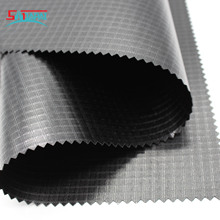 420D涤纶牛津布双面涂层夹网布防雨水箱包刀刮布双线四分格充气