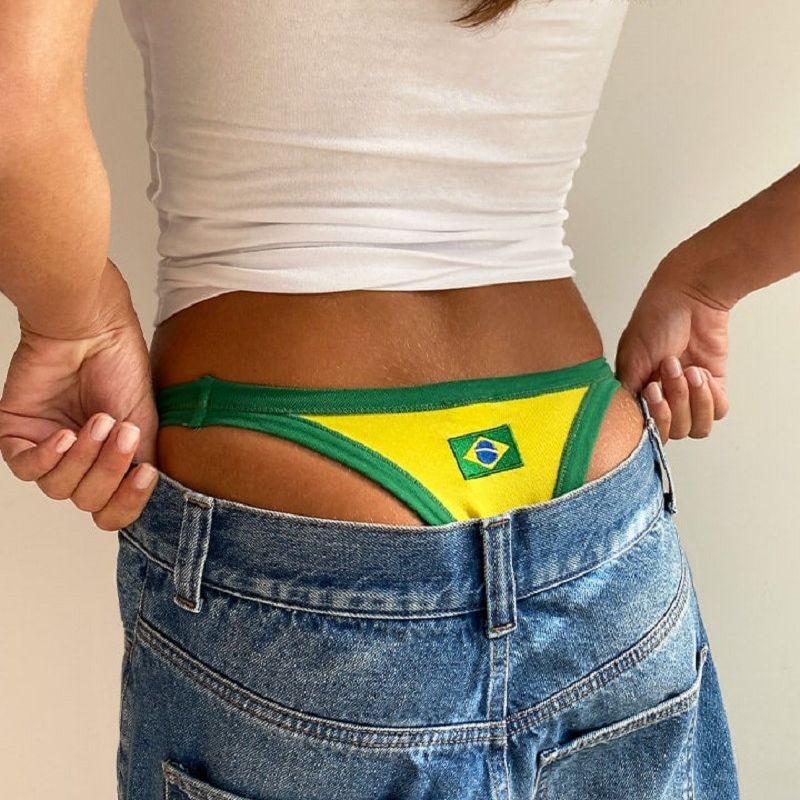 European and American Summer 2025 New Fashion Underwear Sexy Fashion Sports Thong Intimates Backless Sexy Underwear