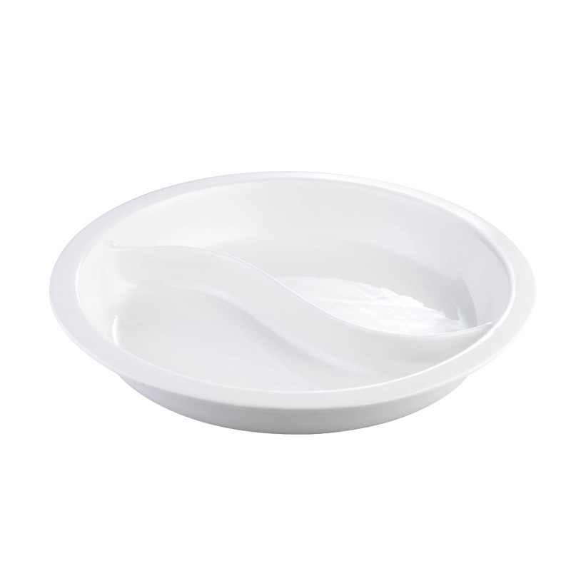 セラミック 2 1 パートサービングプレート食品保温ポットビュッフェストーブセラミックポット耐熱大型ボックスビュッフェストーブライナー|undefined