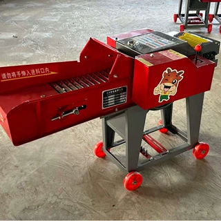 新型铡草揉丝机喂牛羊干湿两用新型家用养殖切草机分体铡草机