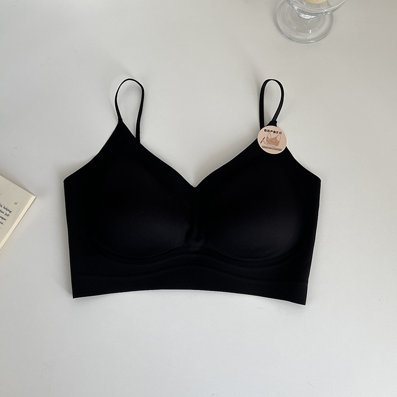 胸パッド付き女性用インビジブルシームレス下着、大きなバックレス、胸を包み込む、美しい背中のサスペンダー、ヌードホットガールブラ|undefined