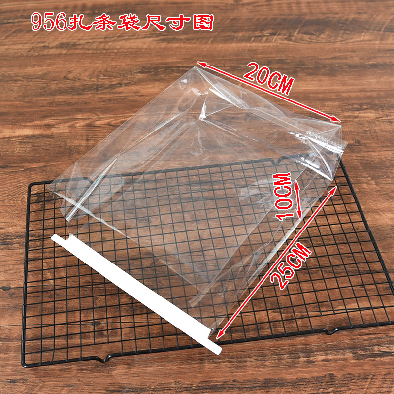 956 bolsas de alambre transparente 25X20 + 10CM - 100 pcs