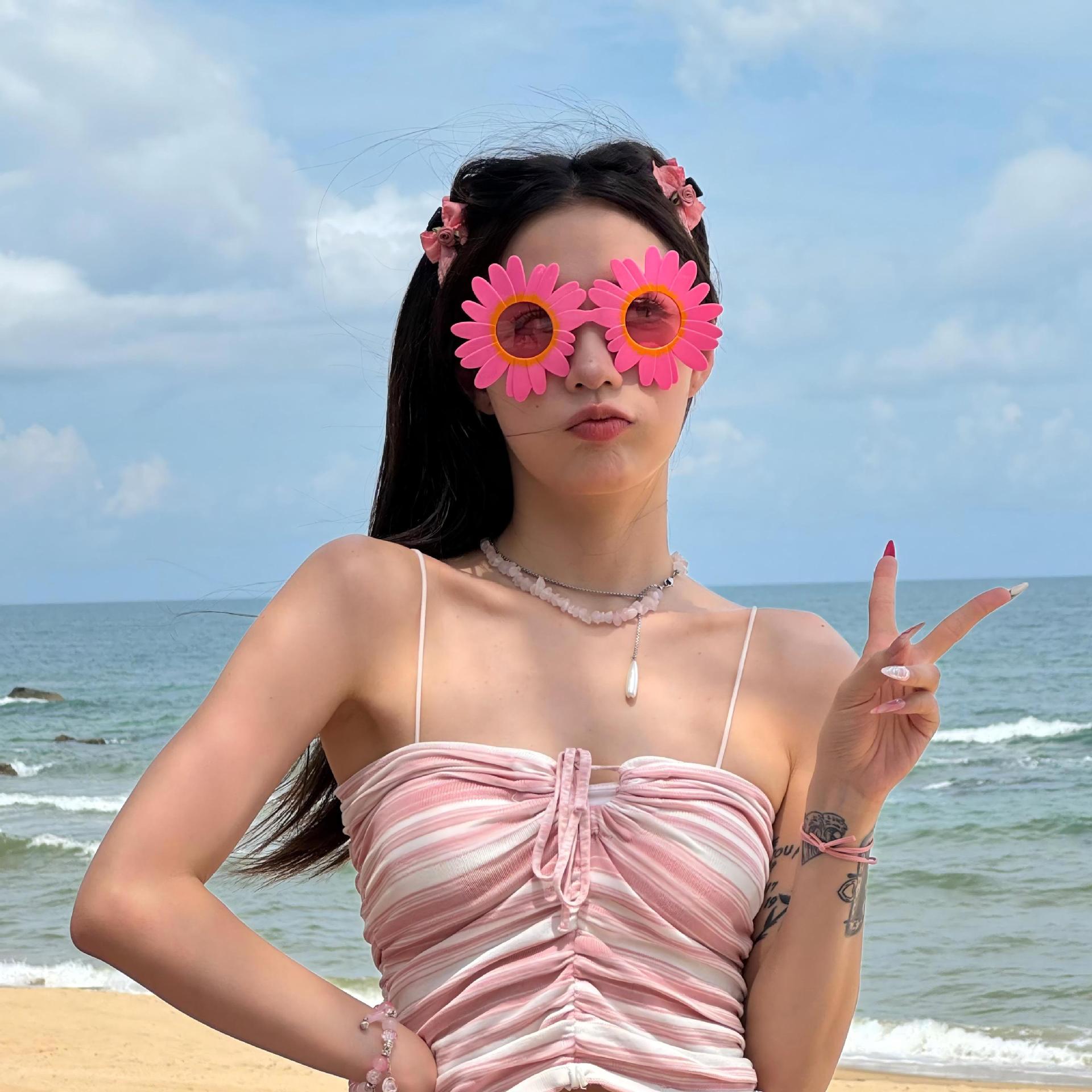 Gafas de Fiesta con Temática Hawaiana, ABS, Divertido, Decorativo, para Fiestas en la Playa y Festivales de Música