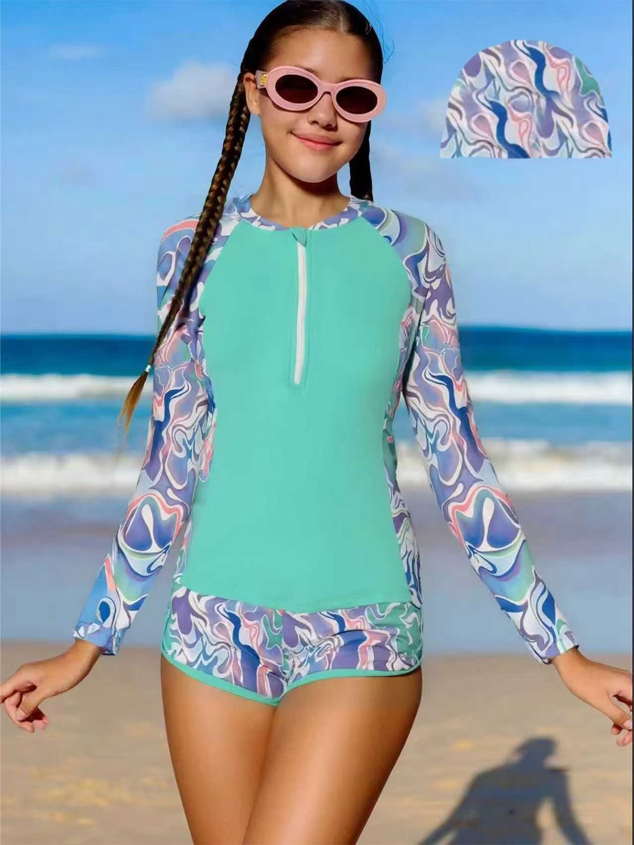 Green wave (with hood)