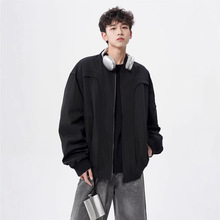 美式复古bomber飞行员夹克外套男生潮cleanfit宽松短款ma1棒球服