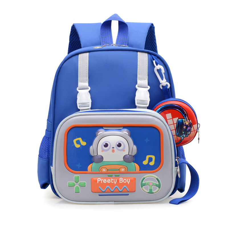 Bonito conejo niña mochila de dibujos animados dinosaurios niños mochila de jardín de infantes mochila transpirable preescolar bebé