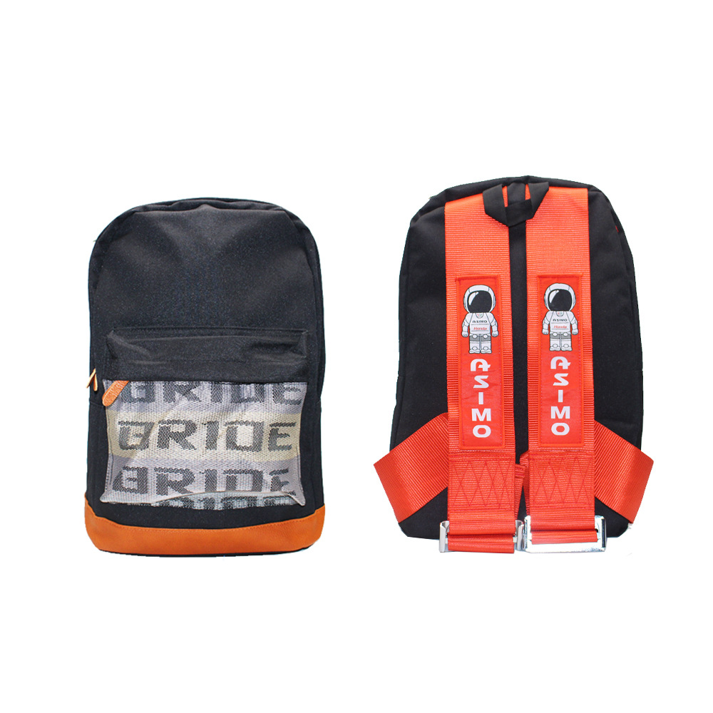 Factory Direct Supply Jdm New Takata Modified Seat Belt Small Backpack Racing Bride Backpack Computer Bag