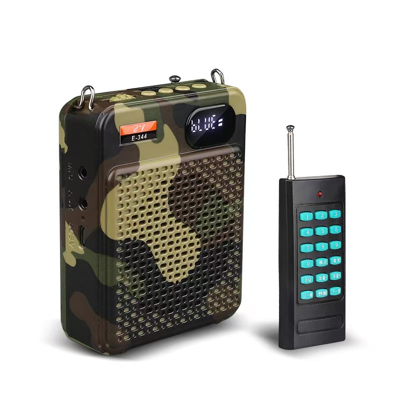 Amplificador Megáfono Bluetooth Inalámbrico de Plástico con Control Remoto para Exteriores