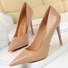 V 56818 Fashionable Slim Heel Pointed Toe Shoes ŷ�����ͷŮ
