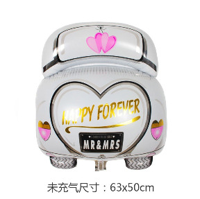 Nuevo Vehículo de dibujos animados coche globo de aluminio Feliz cumpleaños lugar decoración globo niños fiesta globo