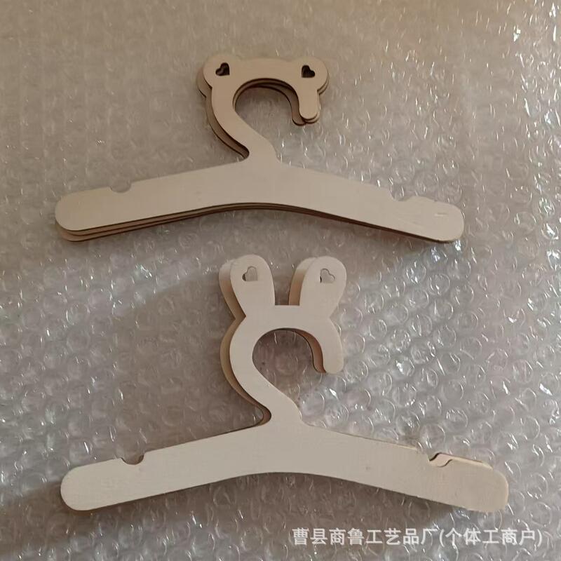 Wooden Chinese Style Small Hanger Hanger DIY Wooden Children's Creative Cartoon Home Hanger Decoration Pet Clothes Support
