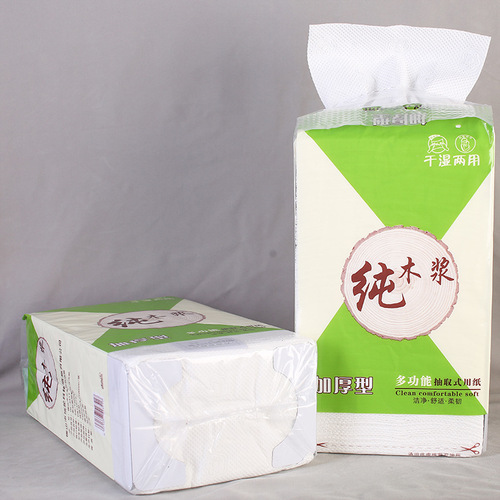 Extracted pressed flower flat sanitary paper household toilet paper economical pack knife-cut paper old-style toilet grass paper handkerchief square tissue paper