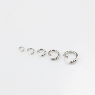 Stainless steel jewelry accessory opening ring DIY handmade material accessories opening ring earrings necklace necklace pendant connection ring