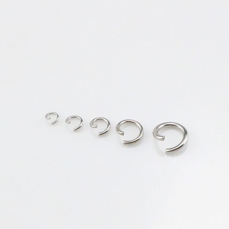 Stainless steel jewelry accessories open ring DIY handmade material accessories open ring earrings necklace pendant connection ring