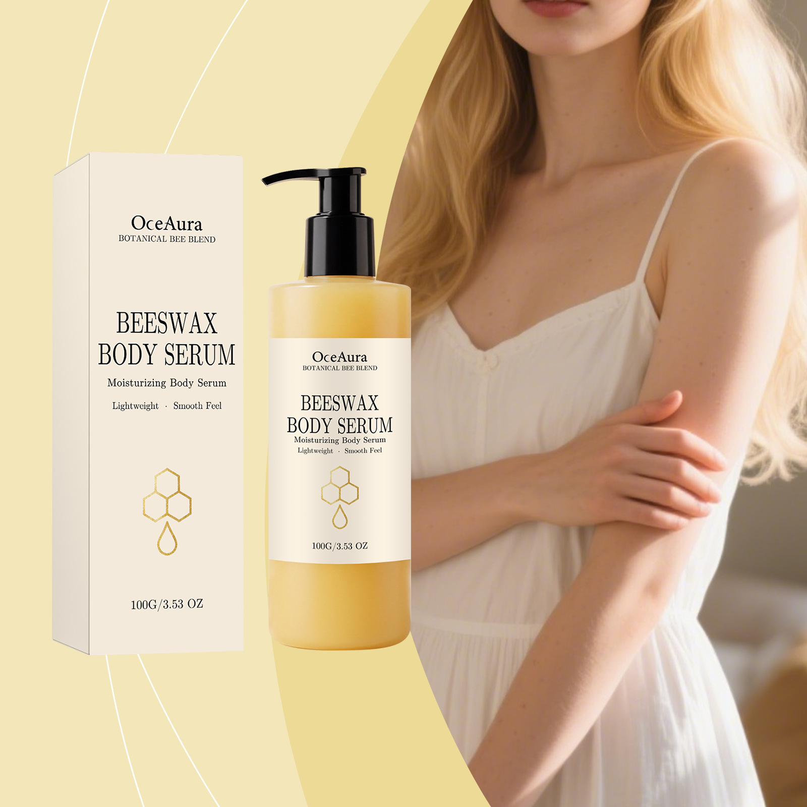 Oceaura Moisturizing Body Essence Gentle and Softening for the Skin, Refreshing Texture, Daily Full-Body Care Essence