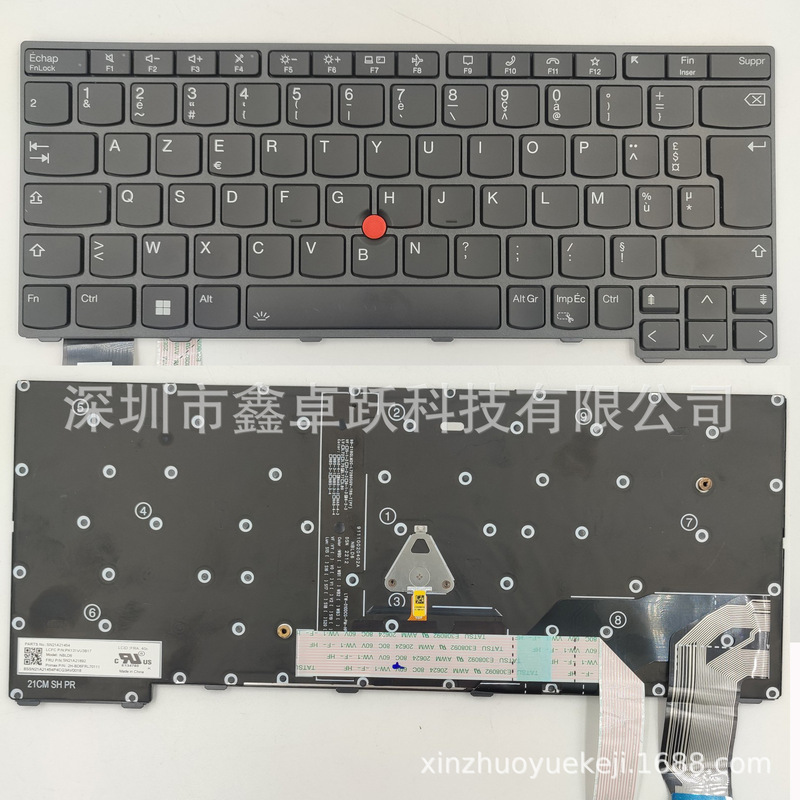Us Fr Is Suitable for Lenovo ThinkPad X13 Gen 2 20Wk 20Xh X13 Yoga Gen 2 Keyboard Us Fr Is Suitable for Lenovo ThinkPad X13 Gen 2 20Wk 20Xh X13 Yoga Gen 2 Keyboard
