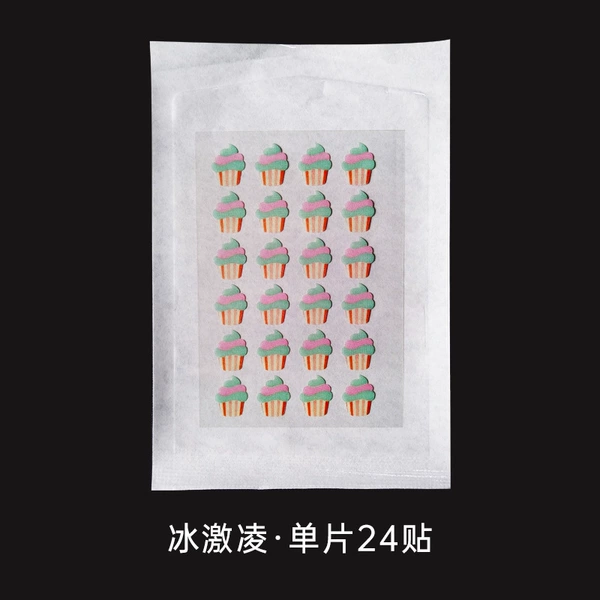 Ice cream acne sticker