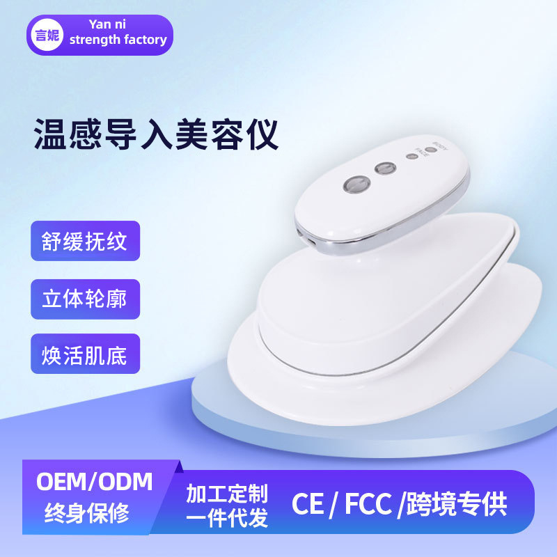 Cross-Border Handheld Mini Iron Beauty Device for Facial Lifting, Photon Rejuvenation, Microcurrent Introduction, and Home Massage
