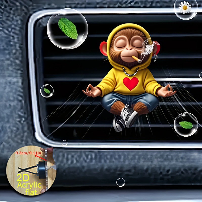 跨境热销可爱车载香薰出风口汽车香水夹空调口香氛车内装饰