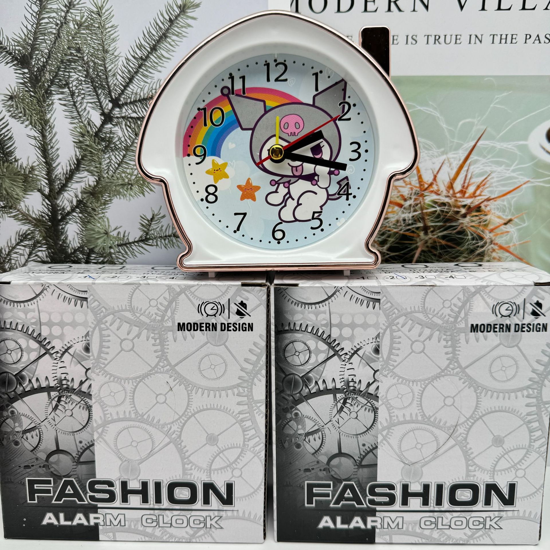 Reloj despertador Sanrio diseño Kuromi, My Melody, Cinnamoroll, Hello Kitty – para habitación de estudiantes.