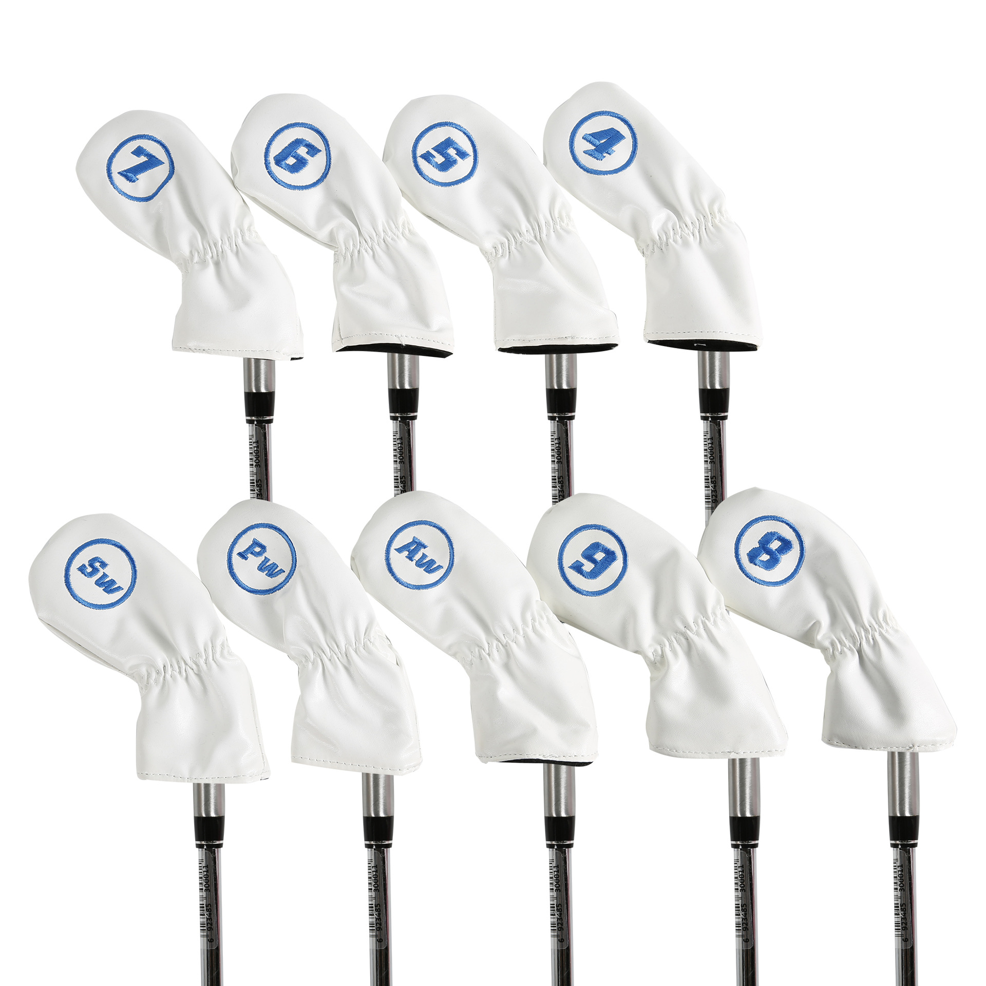 Golfironheadcover juego de hierros de golf juego de cabeza de polo de pu nuevo juego de gorras juego de gorra sombrero de cabeza de bola