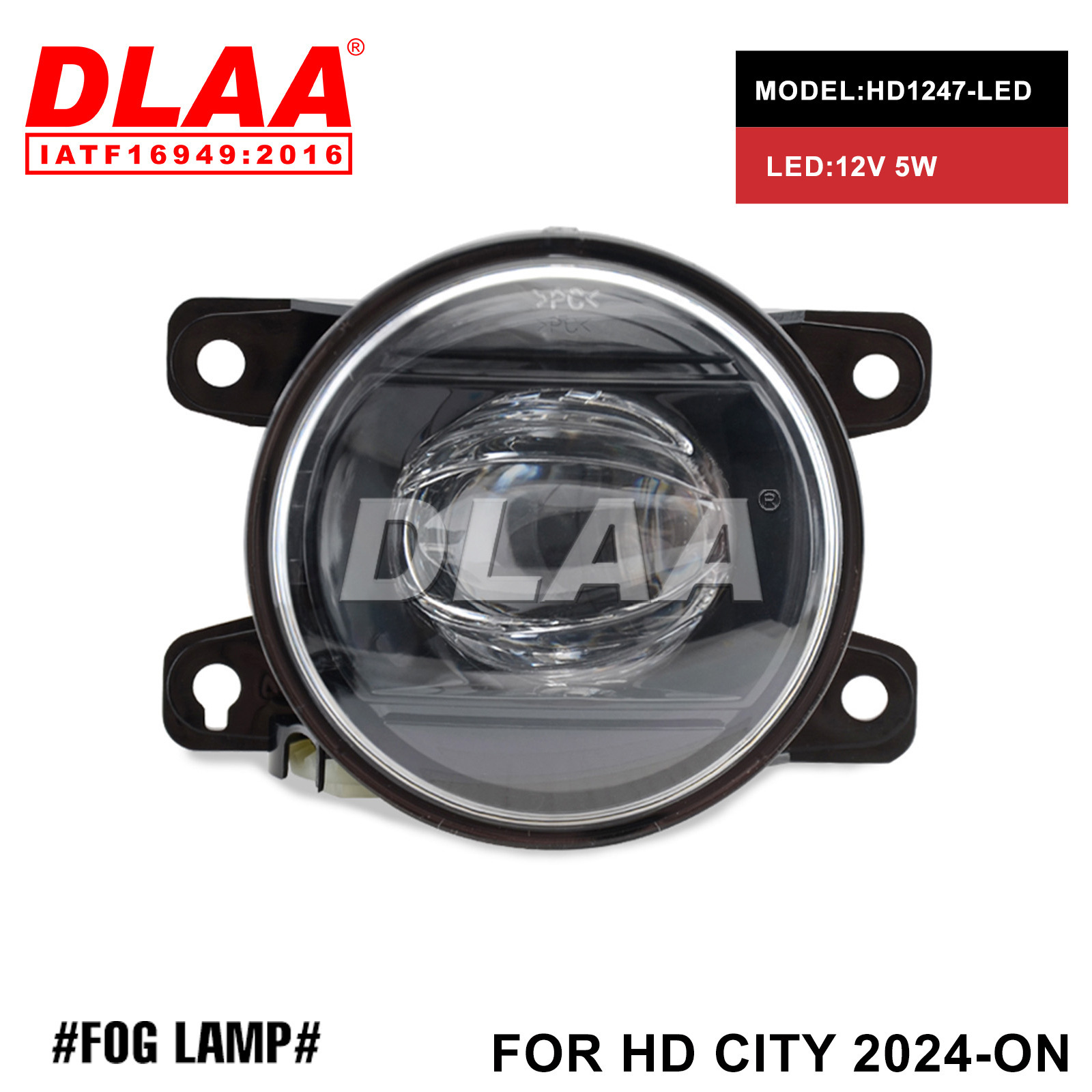 Aplicable a Honda CITY 2024 LED Front Fog Light Set Front Bumper Light Daylight Anti-Nieble Light