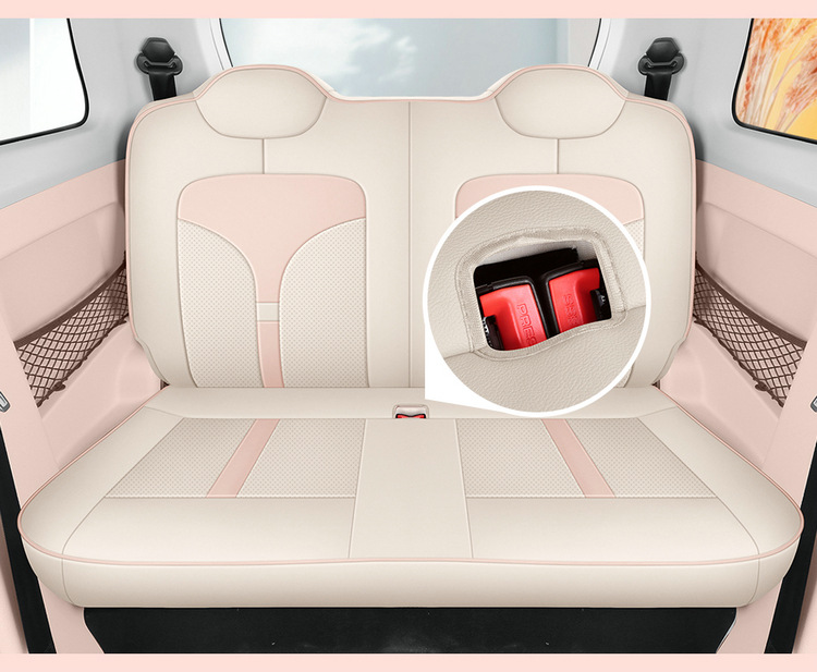 2024 New Knowledge Bean Rainbow Special Cushion Full Enclosure Seat Cover Four Seasons Electric Cartoon Cute Interior Modification